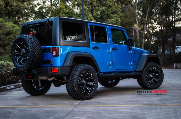 JEEP WRANGLER ASSAULT GLOSS BLACK MILLED ACCENTS